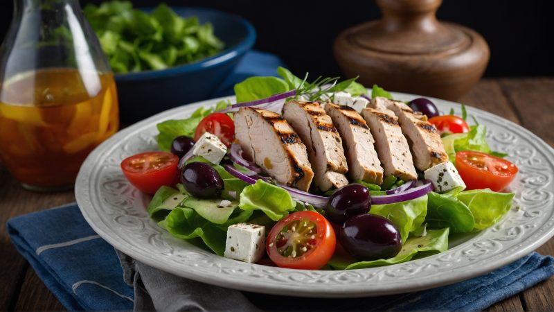 Greek Salad with Grilled Chicken