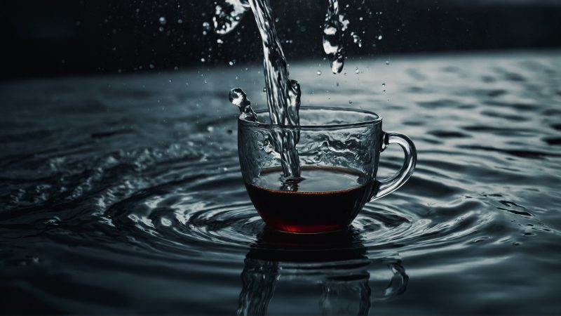 Water, black coffee