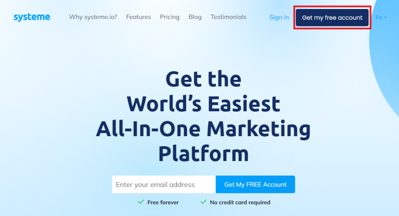 Grab Your Free Systeme.io Account