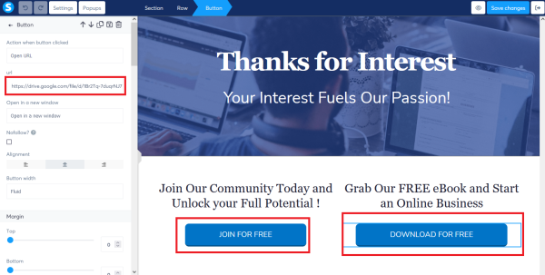 Customize Thank You / Download Page in Systeme.io
