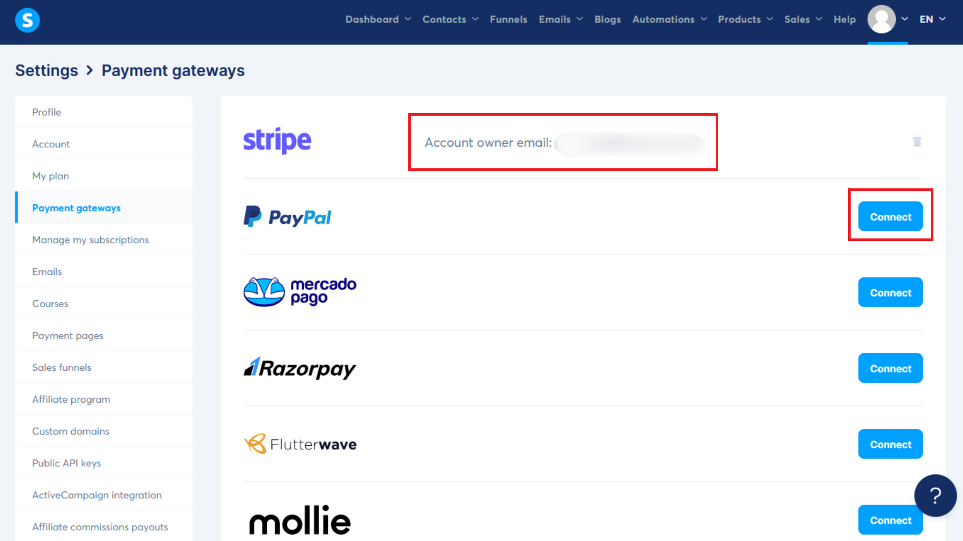 Systeme.io - Payment Gateway